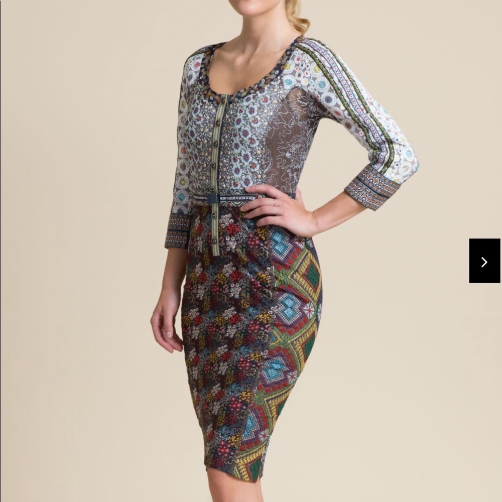 Byron Lars Heidelberg Sheath Dress 2 NWT